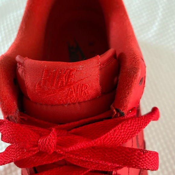 Almost in perfect condition! Nike Airforce 1 in red - Picture 7 of 16